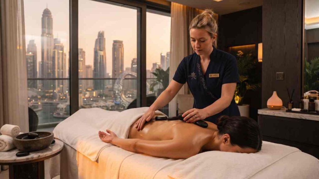 Hot Stone Massage at Home in Dubai